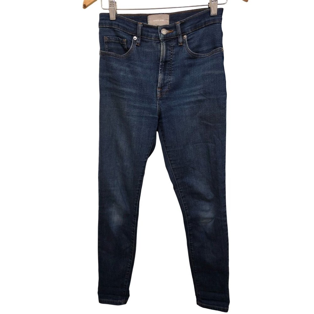 Everlane Womens High-Rise Skinny Jeans Medium Wash‎ Denim Size 26 Regular
